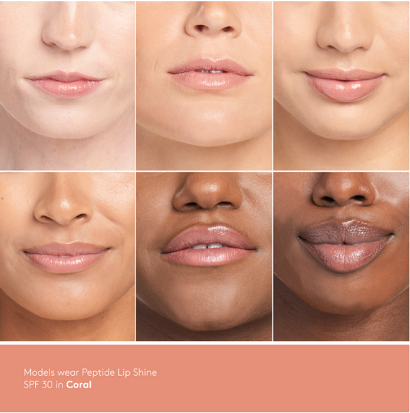 Colorescience Peptide Lip Shine SPF 30 - 4mL Tono CORAL